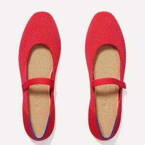 Rothy's The Square Mary Jane Flats Lollipop Red